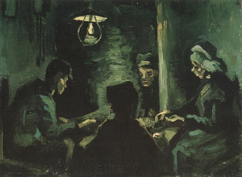 Vincent Van Gogh Four Peasants at a Meal (nn04) Norge oil painting art